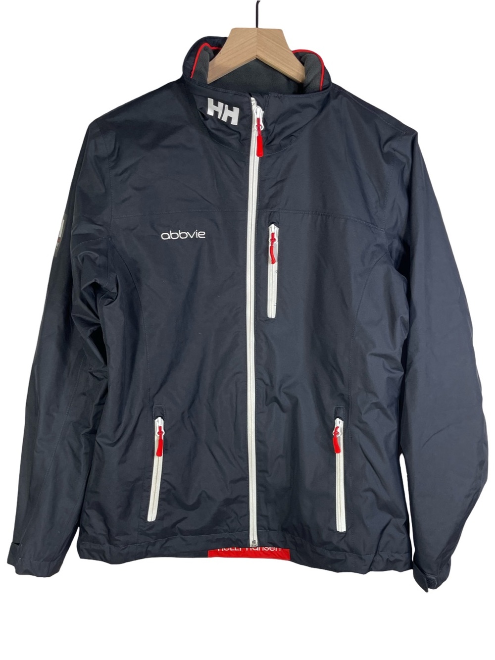 Helly Hansen Abbvie corporate logo full-zip jacket Size L